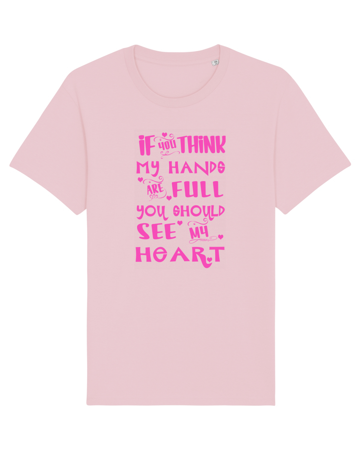 Tricou mânecă scurtă Unisex Rocker Cotton Pink