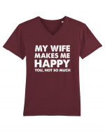 WIFE Tricou mânecă scurtă guler V Bărbat Presenter