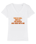 This is Hell Tricou mânecă scurtă guler V Damă Evoker