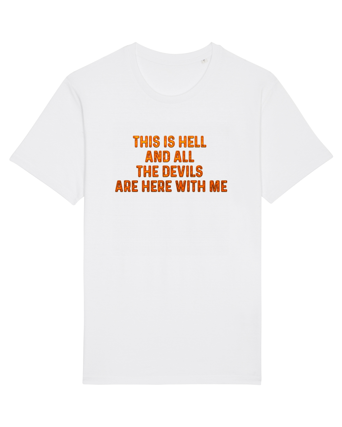 Tricou mânecă scurtă Unisex Rocker White