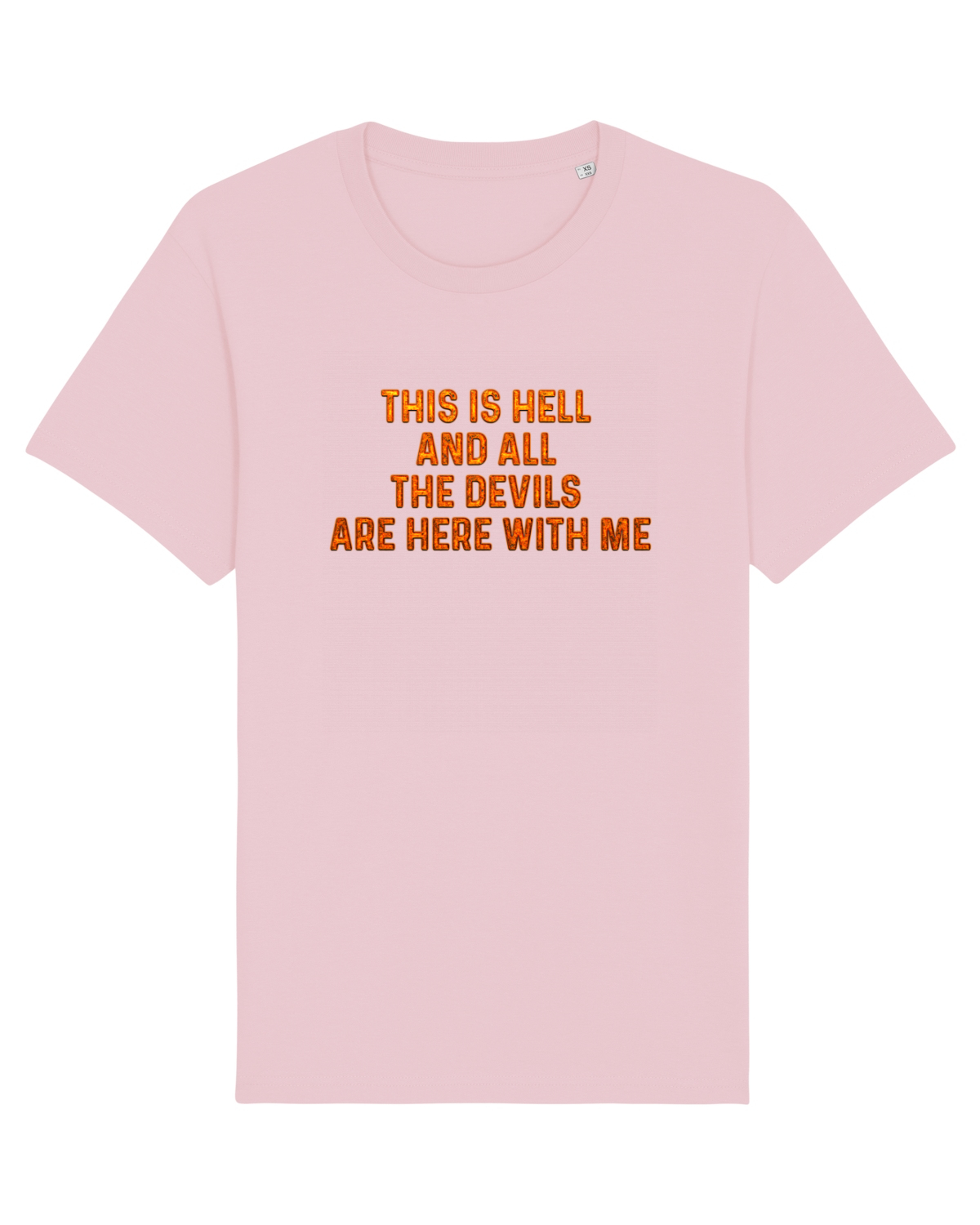 Tricou mânecă scurtă Unisex Rocker Cotton Pink