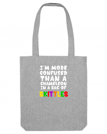 Chameleon in a bag of SKITTLES Heather Grey