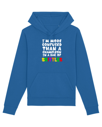 Chameleon in a bag of SKITTLES Royal Blue