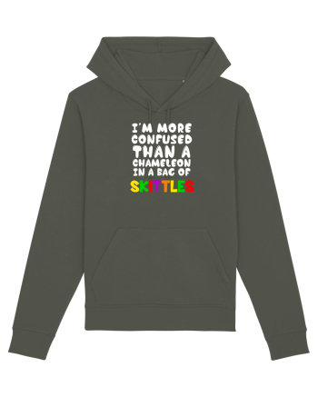 Chameleon in a bag of SKITTLES Khaki