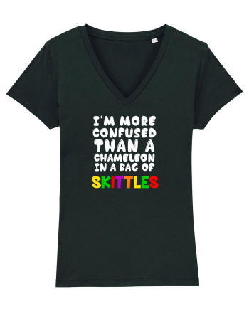 Chameleon in a bag of SKITTLES Black