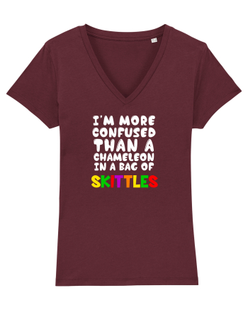 Chameleon in a bag of SKITTLES Burgundy