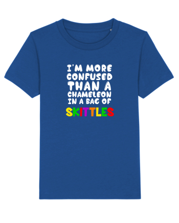 Chameleon in a bag of SKITTLES Majorelle Blue