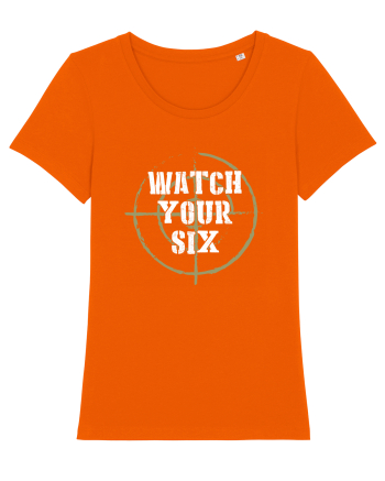 Watch your Six Bright Orange