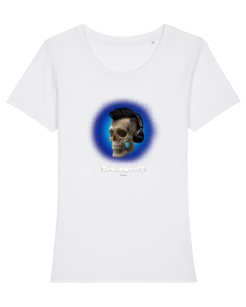 Craniu cu casti - skullphones 07 albastru 3 White