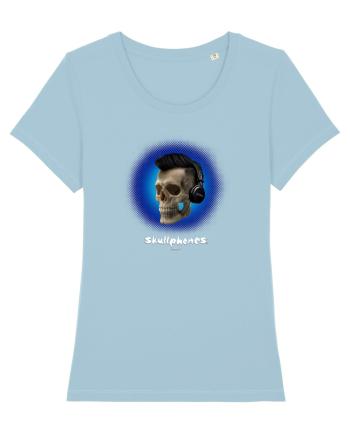 Craniu cu casti - skullphones 07 albastru 3 Sky Blue