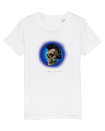 Craniu cu casti - skullphones 07 albastru 3 White