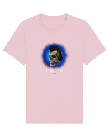 Craniu cu casti - skullphones 07 albastru 3 Cotton Pink