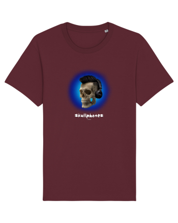 Craniu cu casti - skullphones 07 albastru 3 Burgundy