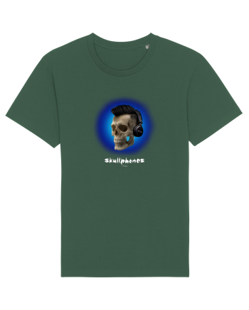 Craniu cu casti - skullphones 07 albastru 3 Bottle Green