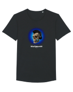 Craniu cu casti - skullphones 07 albastru 3 Tricou mânecă scurtă guler larg Bărbat Skater