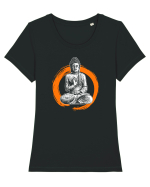 Zen Meditation Tricou mânecă scurtă guler larg fitted Damă Expresser