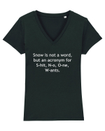 Snow is not a word Tricou mânecă scurtă guler V Damă Evoker