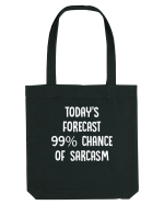 TODAY'S FORECAST 99% CHANCE OF SARCASM Sacoșă textilă