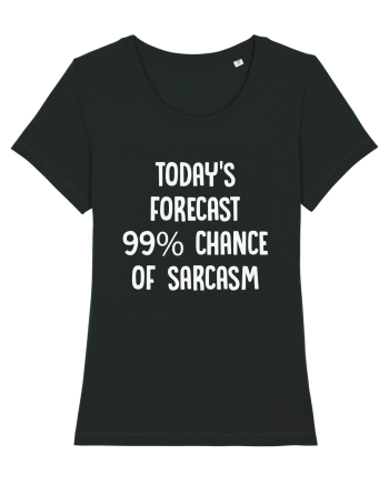 TODAY'S FORECAST 99% CHANCE OF SARCASM Black