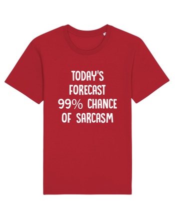 TODAY'S FORECAST 99% CHANCE OF SARCASM Red