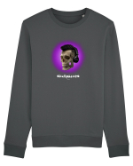 Craniu cu casti - skullphones 07 violet Bluză mânecă lungă Unisex Rise
