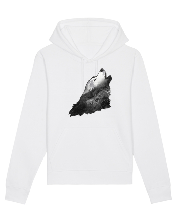 Wolf howling White