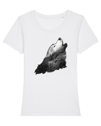 Wolf howling White
