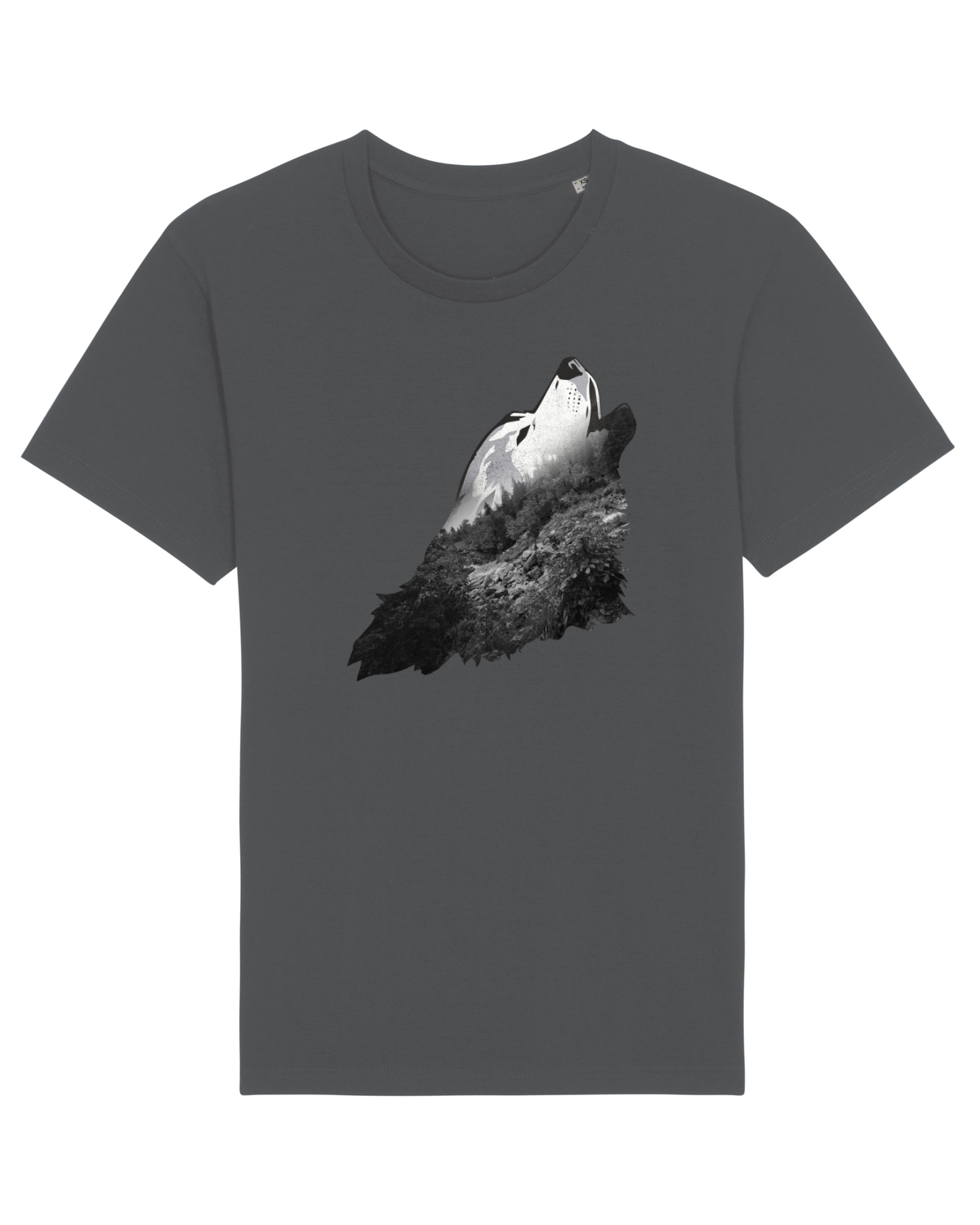 Tricou mânecă scurtă Unisex Rocker Anthracite