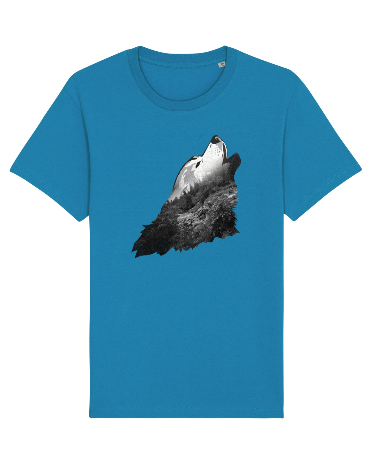 Tricou mânecă scurtă Unisex Rocker Azur