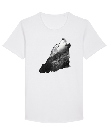 Wolf howling White