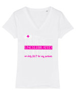 NURSE Tricou mânecă scurtă guler V Damă Evoker