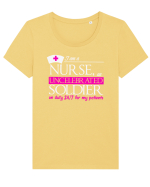 NURSE Tricou mânecă scurtă guler larg fitted Damă Expresser