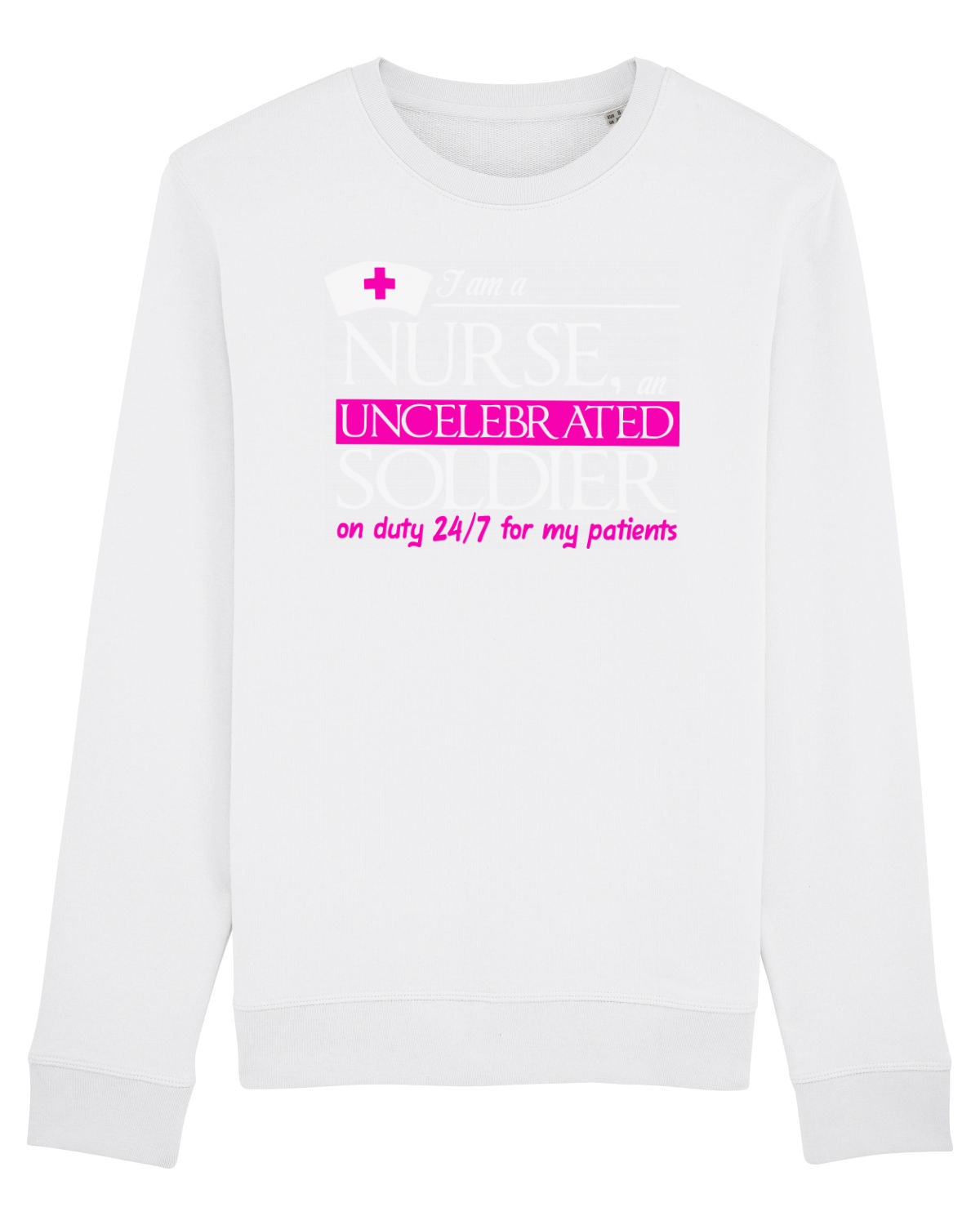 Bluză mânecă lungă Unisex Rise White