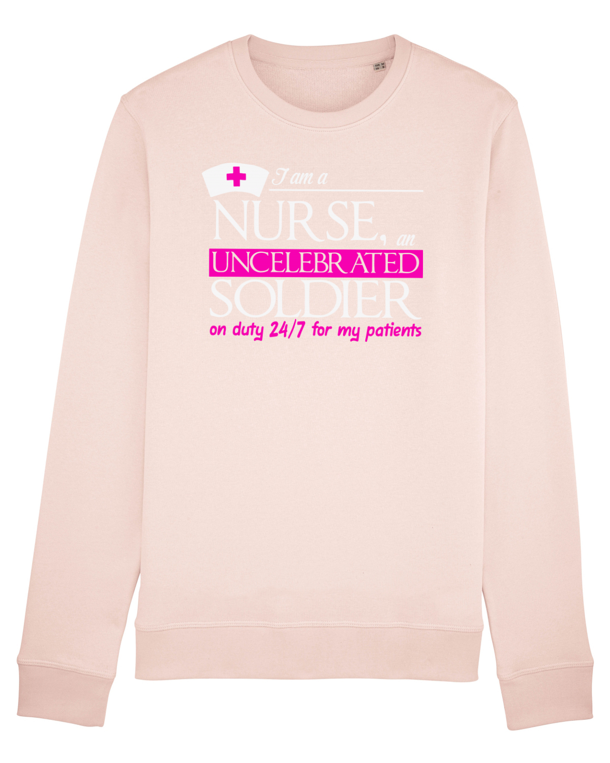 Bluză mânecă lungă Unisex Rise Candy Pink