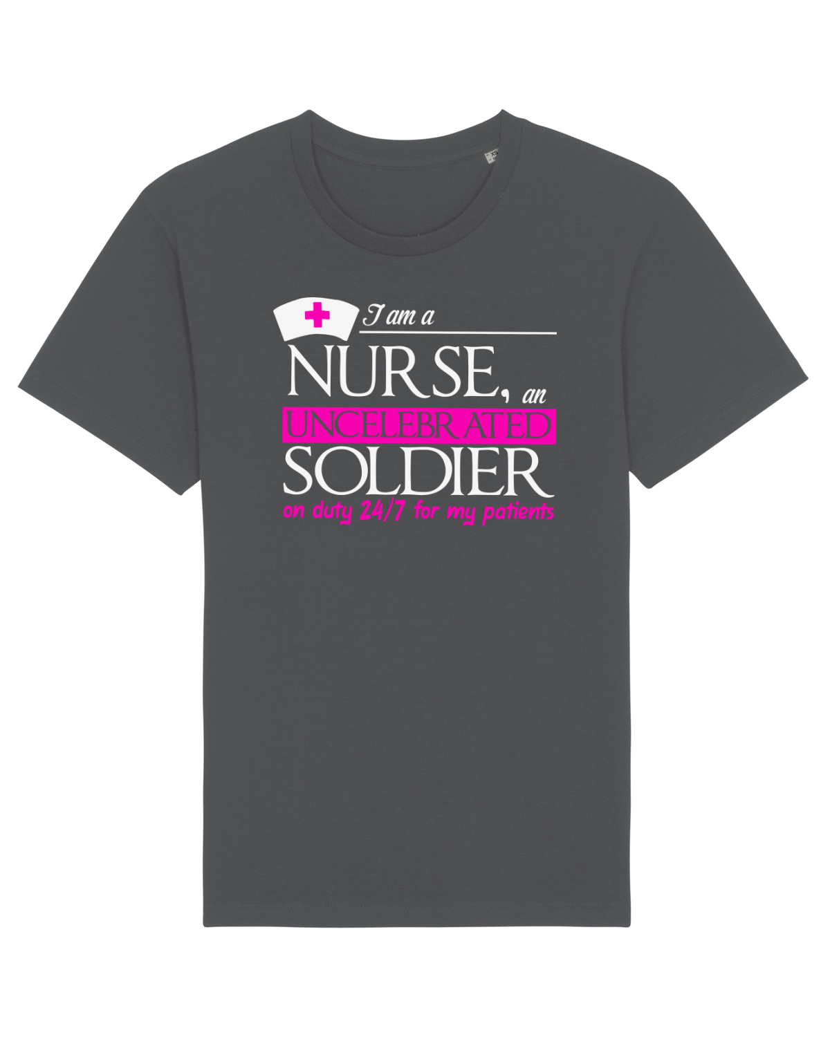 Tricou mânecă scurtă Unisex Rocker Anthracite