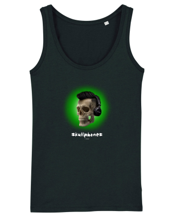 Craniu cu casti - skullphones 07 verde Black