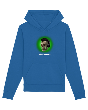 Craniu cu casti - skullphones 07 verde Royal Blue