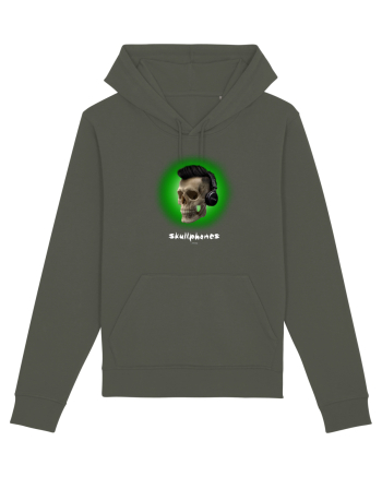 Craniu cu casti - skullphones 07 verde Khaki