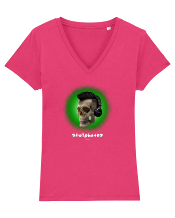 Craniu cu casti - skullphones 07 verde Raspberry