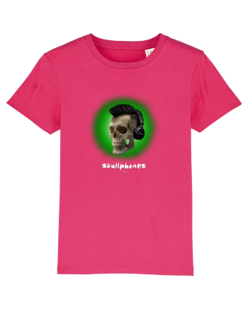 Craniu cu casti - skullphones 07 verde Raspberry