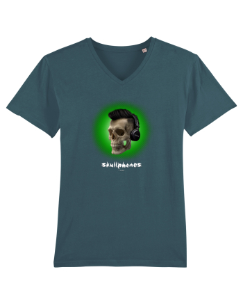Craniu cu casti - skullphones 07 verde Stargazer