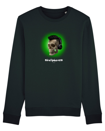 Craniu cu casti - skullphones 07 verde Black