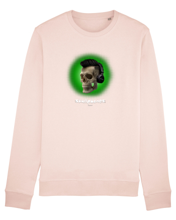 Craniu cu casti - skullphones 07 verde Candy Pink