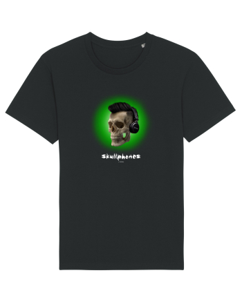 Craniu cu casti - skullphones 07 verde Black