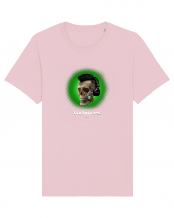 Craniu cu casti - skullphones 07 verde Cotton Pink