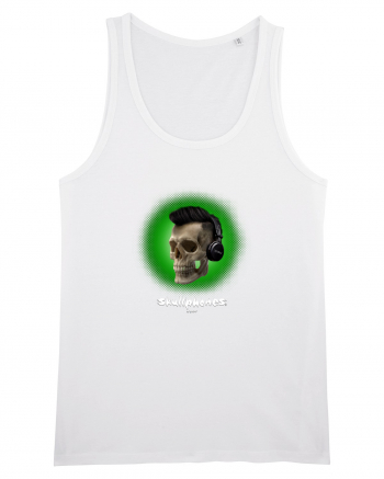 Craniu cu casti - skullphones 07 verde White