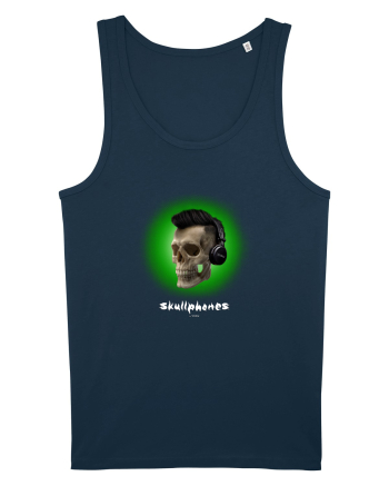 Craniu cu casti - skullphones 07 verde Navy