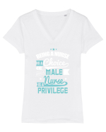NURSE Tricou mânecă scurtă guler V Damă Evoker