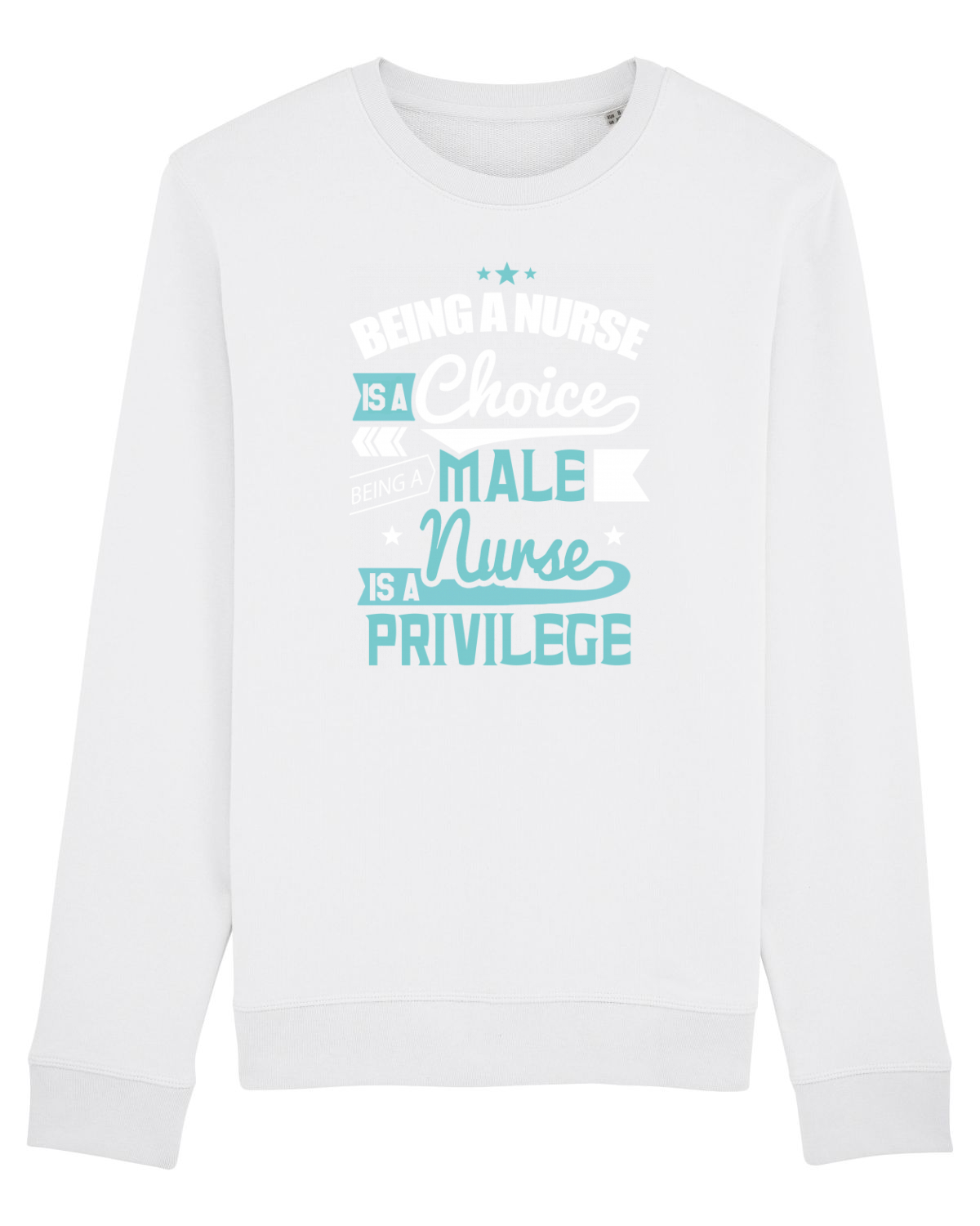 Bluză mânecă lungă Unisex Rise White