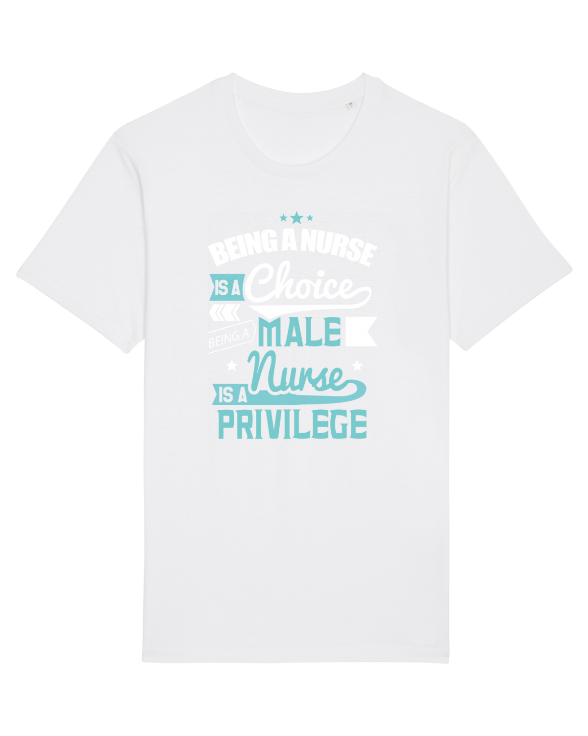 Tricou mânecă scurtă Unisex Rocker White
